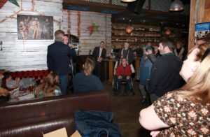 Ian Williams launches his new book at Cubana in Sheffield, Sheffield, United Kingdom, 2nd December 2021. Photo by Glenn Ashley Photography